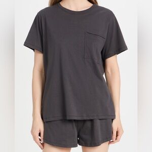 Lunya grey short and t shirt set